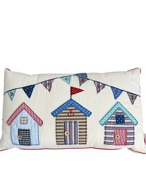 Coastal Collection Beach Hut Lumbar Pillow